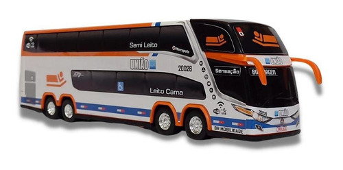 Brinquedo Miniatura De Ônibus Viação Uniao 1800 Dd G7