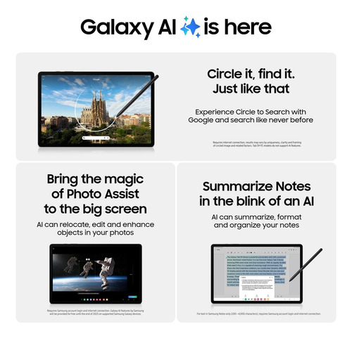 Samsung Galaxy Tab S9 De 11'' 256 Gb Rom Grafito, Con Lápiz