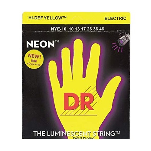 Encordado Para Eléctrica Dr Neon Yellow Nye-10 010-046 6pag