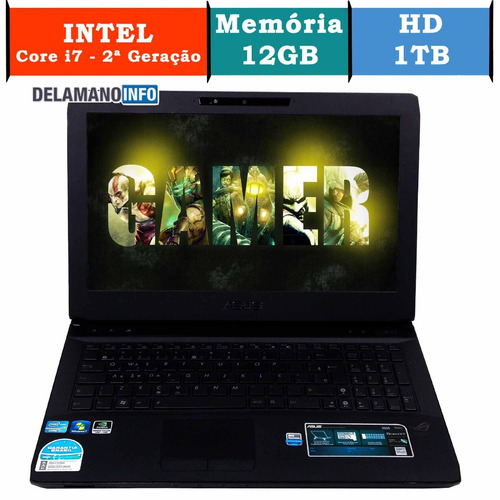 Imagem 3 de 7 de Notebook Asus Republic Of Gamers I7 12gb Gtx 460m (10244)