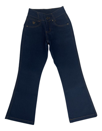 Calça Country Para Menina Jeans Azul Escuro Fácil De Vestir