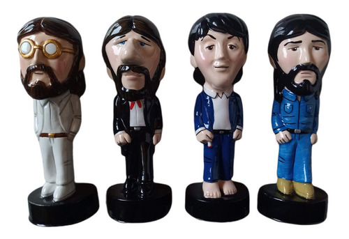 Figuras The Beatles Abbey Road Cerámica Originales