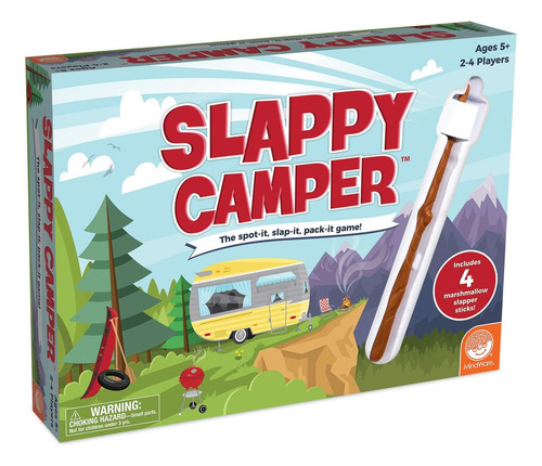 Mindware Slappy Camper Strategy Game - Piensa Rápido Y Llena