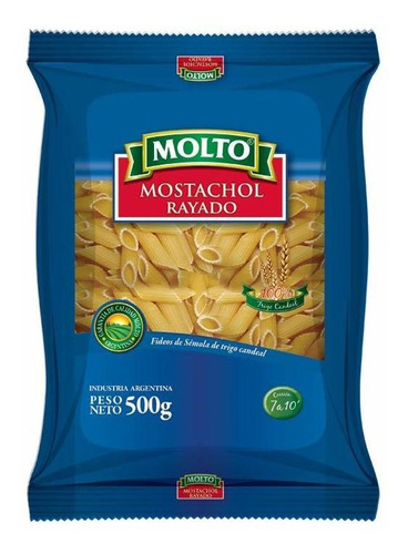 Pack X 12 Unid Fideos  Mostachol 500 Gr Molto