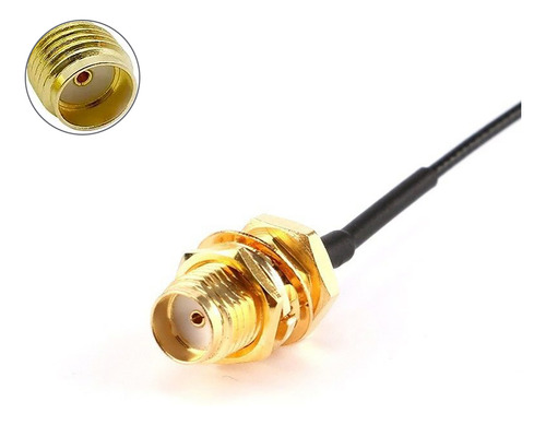 30 Cabos Pigtail Ufl Ipx Mini Pci X Sma Femea P/ Antena Wifi