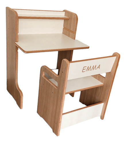 Silla Y Escritorio Mesa Infantil Montessori Personalizado 