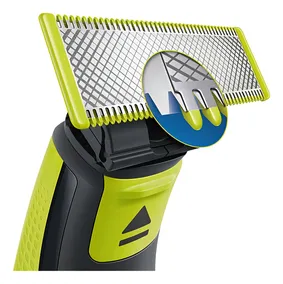 Philips Oneblade 3 Cuchillas Reemplazable Más Kit De Cuerpo Color Verde lima
