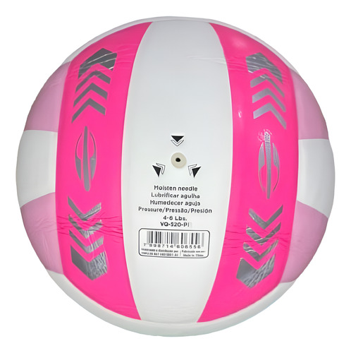 Bola De Volei De Quadra Aero Mormaii Tm-5 - Vq-520 Cor Rosa/branco