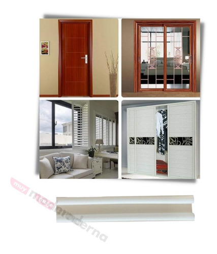 Imagen 4 de 10 de Pack X6 Tope Doble Burlete Puerta Aislamiento Frio Polvo