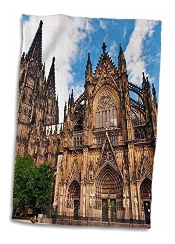 Toalla Estampada Catedral 3d Rosas Alemania-eu10.