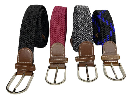 Correa Cinturon Elástica Trenzada Unisex