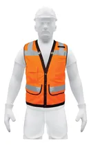 Comprar Chaleco Seguridad Reforzado Naranja Con Bolsas G Truper 1348