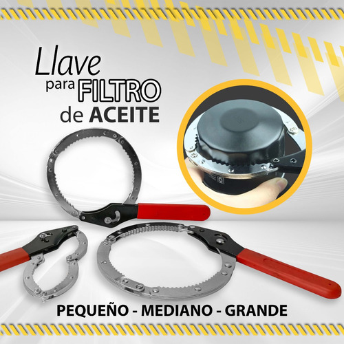 Llave Para Filtro De Aceite P Carro Pequeño -mediano -grande