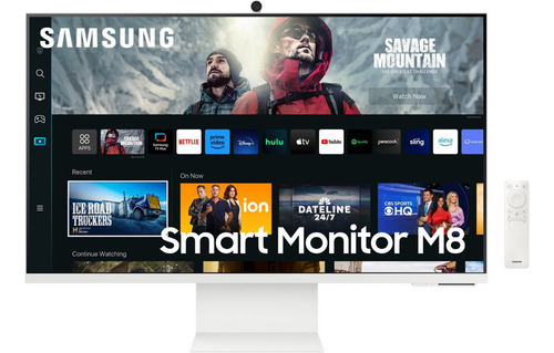 Monitor Samsung 32 Smart M80b 4k Stream Tv Wifi Bluetooth Wh Color Blanco