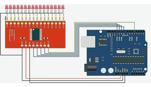 Multiplexor 16-1 Analogico Digital Demux Arduino Cd74hc4067