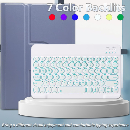 Funda Con Teclado Retroiluminado Samsung Galaxy Tab S6 Lite Color