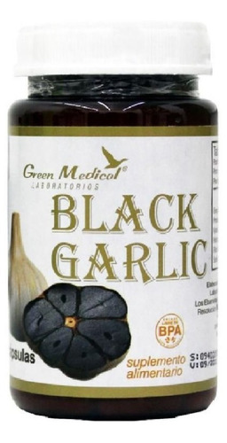 Imagen 1 de 2 de Black Garlic Ajo Negro 60 Cápsulas Mejora De Circulación