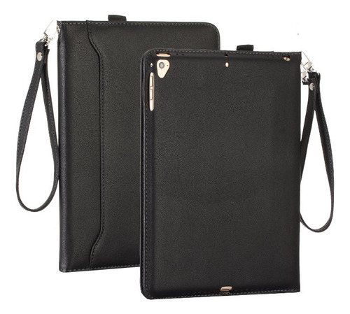 Funda de piel anticaída con todo incluido para iPad Air 5, color negro