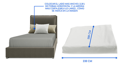 Plumón Edredón Nórdico 2 Plaza 200x230 100% Algodón Blanco Guiza