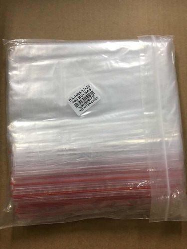 Imagen 1 de 1 de 100 Bolsas Zipper Con Cierre Hermético Zip De 17x25 Cms
