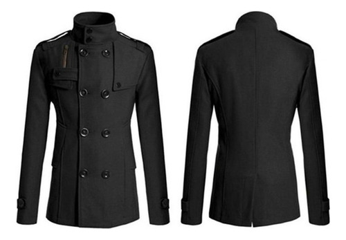 Gabardina De Doble Botonadura For Hombre, Abrigo De Inviern