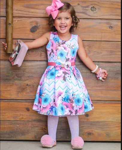 Vestido floral cheap infantil para casamento