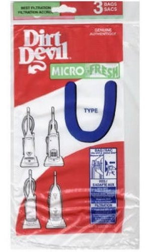 Dirt Devil Tipo T Microfresh Bolsos De Vacío (3-pack), 39207