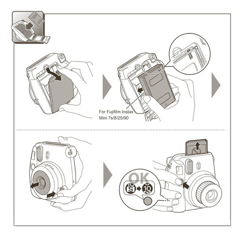 Fujifilm Instax Mini 20 Sheets Color Blanco Película Papel
