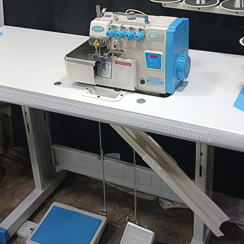 Envio Gratis Overlock 5 Hilos Industrial Motor Bajo Consumo Blanco