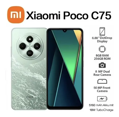 Celular Xiaomi Poco C75 256 8gb Novo | Parcelamento sem juros