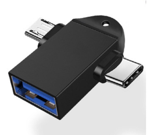 Adaptador 2 En 1 Micro Usb Tipo C 3.1 Entrada Usb A Pendrive