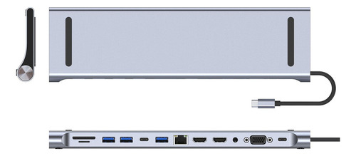 //hub De Docking Station Usb Tipo C De Alta Porta Portátil D