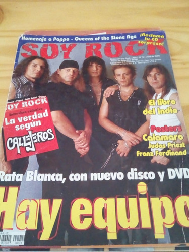 Revista Soy Rock #12 Abril 2005 - Rata Blanca Callejeros - U