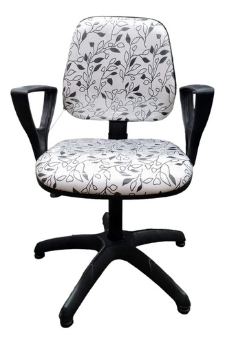 Sillon Modelo Firenze Estampado Hojas Con Brazo Estándar 