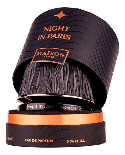 Maison Asrar Night In Paris Edp 90ml Unisex (perfume Árabe)
