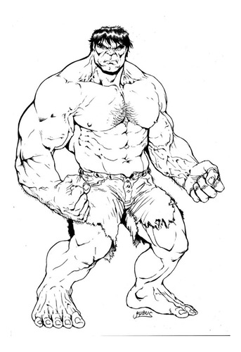 Hulk Pintar Colorear