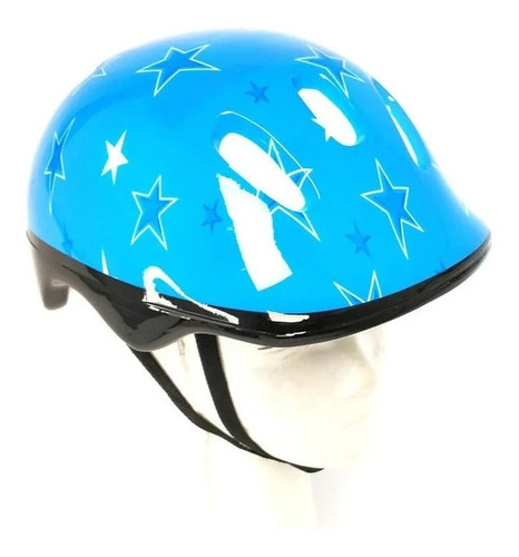 Casco Protección Infantil Skate Patineta Roller Tuxs Celeste