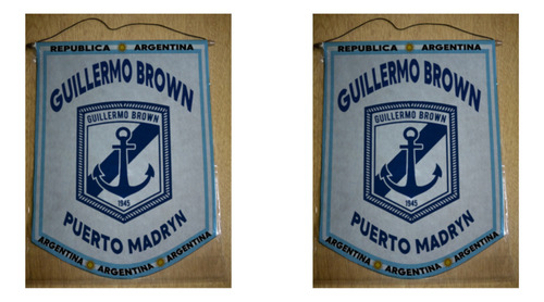 Banderin Chico 13cm Guillermo Brown Puerto Madryn