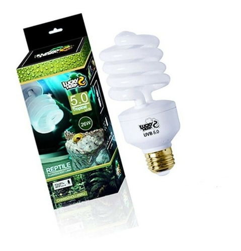 Lampada Uvb Uva Para Repteis, 26w 5.0 110v Repteis Tropicais