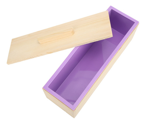Molde Para Hacer Jabón, Flexible, De Silicona Morada, Hecho