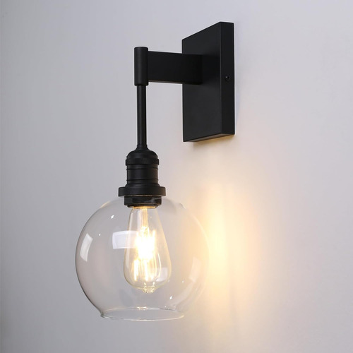 Lámpara De Pared Industrial Vintage Para Interiores, 1 Luz, 