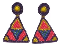 Comprar Aretes Colgantes De Mostacillas Y Strass De Formas Geometría