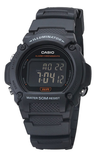 Relógio Casio Quartz Fitness W-219h-8bvcf Em Resina Cinza 50