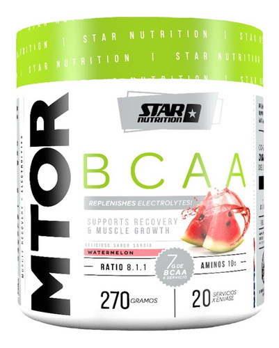 Mtor Bcaa 270 Gr Star Nutrition Nueva Fórmula Mejorada!