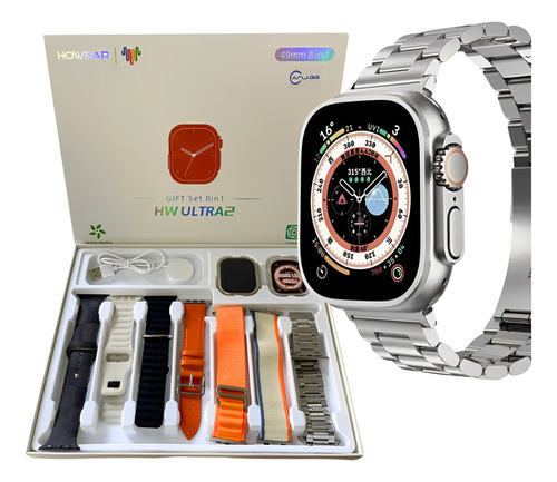 Relógio Smartwatch Inteligente H2 Ultra Chatgpt +7 Pulseiras