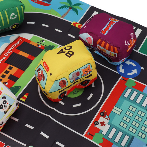 Set De Peluche Para Bebés, Tapete De Juego, Color Brillante,