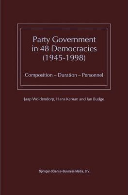 Libro Party Government In 48 Democracies (1945-1998) - Ja...