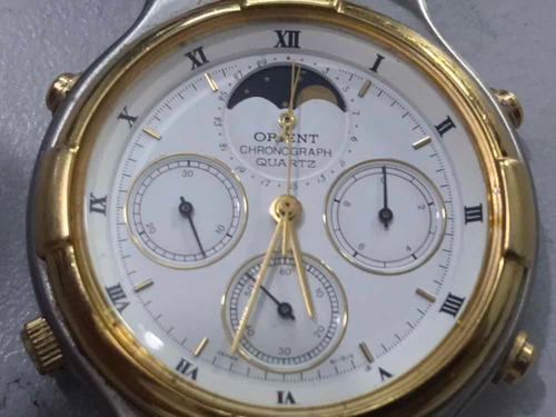 Orient Chronograph Quartz Fase De Lua Made In Japan