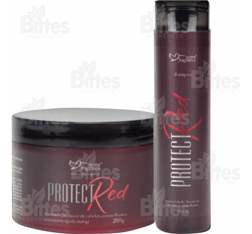 Kit Protect Red Suave Fragrance Cosméticos Manutenção Da Cor