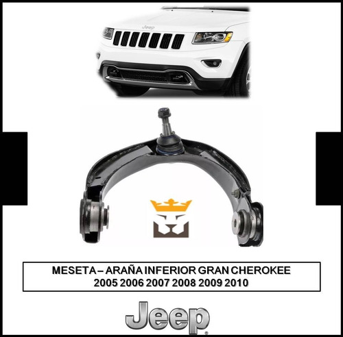 Meseta Araña Superior Jeep Grand Cherokee 2005 2006 2010